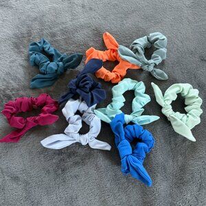 Lot of 9 Lululemon Uplifting Scrunchie with Bows - Multicolor